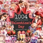 Valentine's Day Watercolor Clipart Bundle - 1000+ transparent PNG, Charming heart illustrations, Love png, Commercial use, Digital download