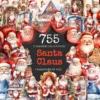Santa Claus Watercolor Clipart Bundle - 750+ transparent PNG, Cheerful santa illustrations, Holiday images, Commercial use, Digital download