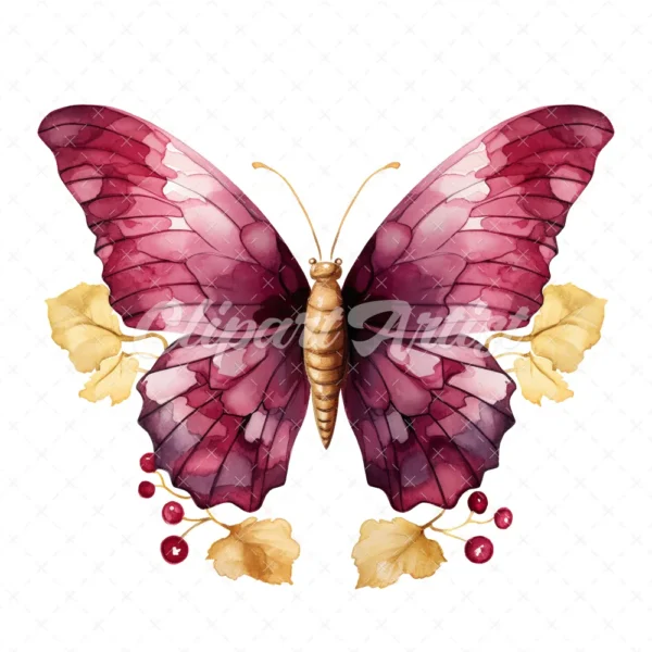 20 High-Quality Gold Wine Butterfly Clipart - Wine butterfly digital watercolor JPG instant download for commercial use - Digital download20 High-Quality Gold Wine Butterfly Clipart - Wine butterfly digital watercolor JPG instant download for commercial use - Digital download