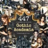 Gothic Academia Watercolor Clipart Bundle - 443+ transparent PNG, Academic mystery images, Gothic study png, Commercial use,Digital download