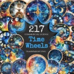 Time Wheels Watercolor Clipart Bundle - 213+ transparent PNG, Vintage clock graphics, Timeless timepiece png,Commercial use,Digital download