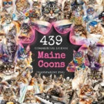 Maine Coons Watercolor Clipart Bundle - 435+ transparent PNG, Elegant maine coon graphics, Regal cat images, Commercial use,Digital download