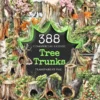 Tree Trunks Watercolor Clipart Bundle - 385+ transparent PNG, Wooden nature illustration, Eco forest art, Commercial use, Digital download