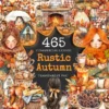 Rustic Autumn Watercolor Clipart Bundle - 460+ transparent PNG, Warm seasonal graphics, Harvest decor art, Commercial use, Digital download