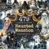 Haunted Mansion Watercolor Clipart Bundle - 475+ transparent PNG, Eerie house png, Ghostly spooky decor, Commercial use, Digital download