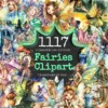 Fairies Watercolor Clipart Bundle - 1113+ transparent PNG, Whimsical fairytale graphics, Magical pixie art, Commercial use, Digital download