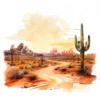 20 High-Quality Desert Clipart - Desert digital watercolor JPG instant download for commercial use - Digital download