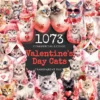Valentine's Day Cats Watercolor Clipart Bundle - 1070+ transparent PNG, Romantic cat png,Loveable kitten art,Commercial use,Digital download