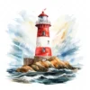 20 High-Quality Lighthouses Clipart - Lighthouses digital watercolor JPG instant download for commercial use - Digital download