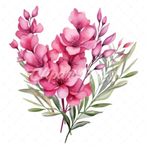 20 High-Quality Fireweed Bouquet Clipart - Fireweed bouquet digital watercolor JPG instant download for commercial use - Digital download