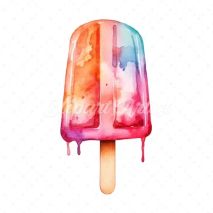 19 High-Quality Popsicle Clipart - Popsicle digital watercolor JPG instant download for commercial use - Digital download