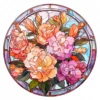 20 High-Quality Flowers Stained Glass Clipart - Bouquet flower digital watercolor JPG instant download for commercial use - Digital download