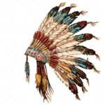 19 High-Quality Native American Clipart - Head dress digital watercolor JPG instant download for commercial use - Digital download