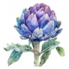 20 High-Quality Artichoke Clipart - Artichoke flower digital watercolor JPG instant download for commercial use - Digital download