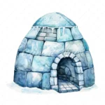 20 High-Quality Igloo Clipart - Snow igloo watercolor JPG instant download for commercial use - Digital download
