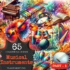 Musical Instruments PNG Clipart Collection - 65 PNG, Colorful music graphics, Instrument printables, Commercial use, Digital download