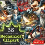Mechanics PNG Clipart Collection - 36 PNG, Automotive design graphics, Garage tools printables, , Commercial use, Digital download