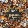 Fathers Clipart Bundle - 800+ transparent PNG, Father's day clipart, Super dad graphics, Heartening father, Commercial use, Digital download