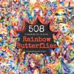 Rainbow Butterflies Watercolor Clipart Bundle - 500+ transparent PNG, Vibrant butterflies, PNG Butterfly Commercial use, Digital download