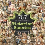 Victorian Bunnies Clipart Bundle - 750+ transparent PNG, Vintage rabbit clipart, Medieval antique graphics, Commercial use, Digital download