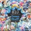 Ocean Stuff Watercolor Clipart Bundle - 800+ transparent PNG, Ocean-themed clipart, Ocean creatures designs, Commercial use,Digital download