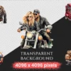 Bikers Watercolor Clipart Bundle - 480+ transparent PNG, Road warrior enthusiast illustrations, Motorbike, Commercial use, Digital download