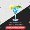 Cocktail Watercolor Clipart Bundle - 970+ transparent PNG, Celebration drinks graphics, Champagne clipart, Commercial use, Digital download