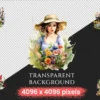 Wildflowers Watercolor Clipart Bundle - 604+ transparent PNG, Blooming wildflower graphics, Spring nature, Commercial use, Digital download