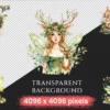 Spring Fairies Watercolor Clipart Bundle - 810+ transparent PNG, Whimsical fairy graphics, Magical fairy, Commercial use, Digital download