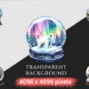 Christmas Snow Globes Watercolor Clipart Bundle - 348+ transparent PNG, Holiday cheer graphics, Cozy winter, Commercial use,Digital download