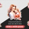 Mothers Watercolor Clipart Bundle - 970+ transparent PNG, Maternal affection graphics, Warm mom's day png, Commercial use, Digital download