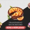 French Pastries Watercolor Clipart Bundle - 895+ transparent PNG, Elegant dessert graphics, Pastry images, Commercial use, Digital download