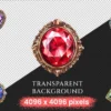 Gem Buttons Watercolor Clipart Bundle - 343+ transparent PNG, Shimmering gem button png, Decorative art, Commercial use, Digital download