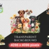 Dog Parks Watercolor Clipart Bundle - 344+ transparent PNG, Pet park illustration, Fun outdoor graphics, Commercial use, Digital download