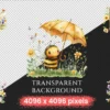 Cute Honey Bees Watercolor Clipart Bundle - 440+ transparent PNG, Sweet bee graphics, Loving insect art, Commercial use, Digital download