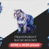 Celestial Animals Watercolor Clipart Bundle - 225+ transparent PNG, Cosmic animal graphics, Galactic art, Commercial use, Digital download
