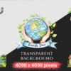 Earth Day Watercolor Clipart Bundle - 503+ transparent PNG, Eco-Friendly graphics, Planet care png images, Commercial use, Digital download