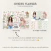 Spring Planner Seamless Patterns, Springtime Floral JPEG, Floral seamless pattern, Spring blossom repeating pattern, Digital scrapbook paper