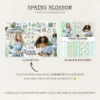 Spring Blossom Seamless Patterns, Meadow flowers JPEG, Spring floral seamless pattern, Hydrangea repeating pattern, Digital scrapbook paper