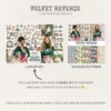 Velvet Reverie Seamless Patterns, Vintage Fashion JPEG, Pink pastel rose pattern, Emerald, Antique repeating pattern,Digital scrapbook paper