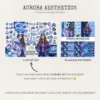 Aurora Aesthetics Seamless Patterns, Northern Lights JPEG, Snowflake pattern, Winter, Polar Night repeating pattern, Digital scrapbook paper