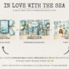 In Love With The Sea Junk Journal Ephemera & Folio Kit - Ocean waves journal, Summer digital ephemera, Junk Journal Kit, Digital download