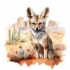 19 High-Quality Aardwolf Clipart - Aardwolf digital watercolor JPG instant download for commercial use - Digital download