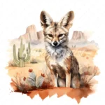 19 High-Quality Aardwolf Clipart - Aardwolf digital watercolor JPG instant download for commercial use - Digital download