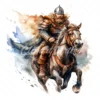 20 High-Quality Riding Vikings Clipart - Riding vikings digital watercolor JPG instant download for commercial use - Digital download