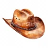 20 High-Quality Cowboy Hat Clipart - Cowboy hat digital watercolor JPG instant download for commercial use - Digital download