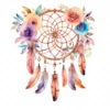 20 High-Quality Dreamcatcher Clipart - Dreamcatcher digital watercolor JPG instant download for commercial use - Digital download