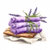 20 High-Quality Lavender Towels Clipart - Lavender towels digital watercolor JPG instant download for commercial use - Digital download