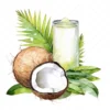 20 High-Quality Coconut Drink Clipart - Coconut drink digital watercolor JPG instant download for commercial use - Digital download
