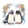 20 High-Quality Happy Penguin Friends Clipart - Penguin friend digital watercolor JPG instant download for commercial use - Digital download